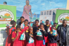 Manyeveni Primary Scool have also received sanitary pads